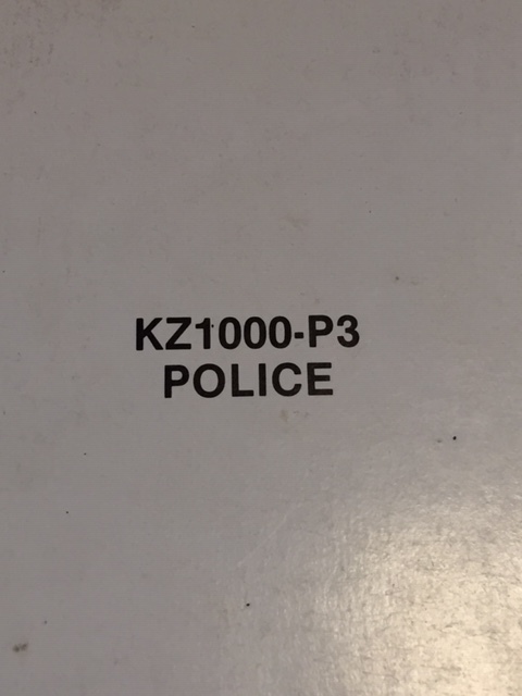 補足版 整備書 1983 KZ1000 P3 POLICE ポリス 1983'06版 カワサキ純正 原版 マニュアル サービス 整備 修理 リペアー リペア 予備検 ^在_画像2