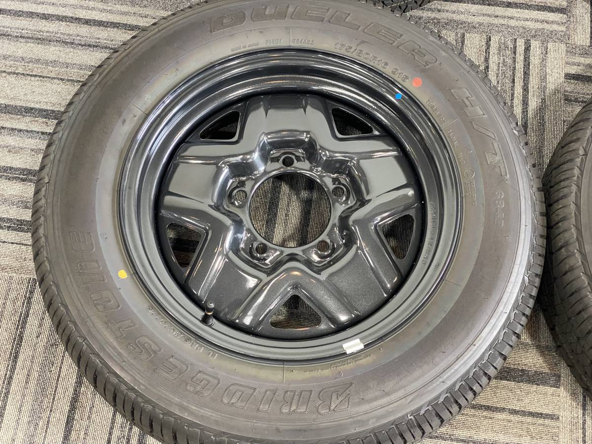 新車外し】JB64W スズキ ジムニー(64W)純正スチールホイールタイヤ 4本