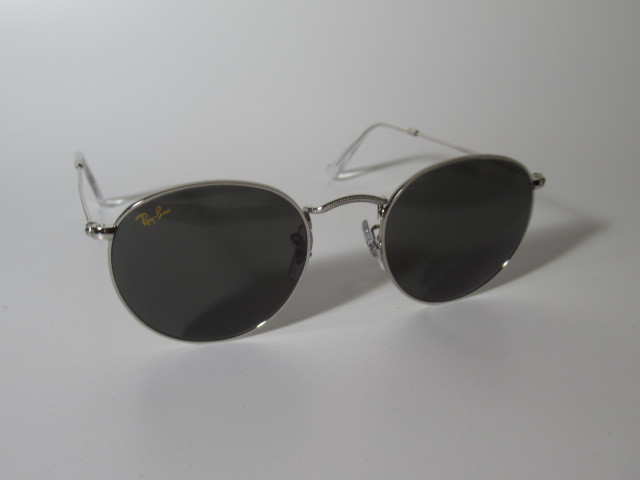 Ray Ban ORB3447-15 ラウンドメタル レイバン サングラス 9198B1