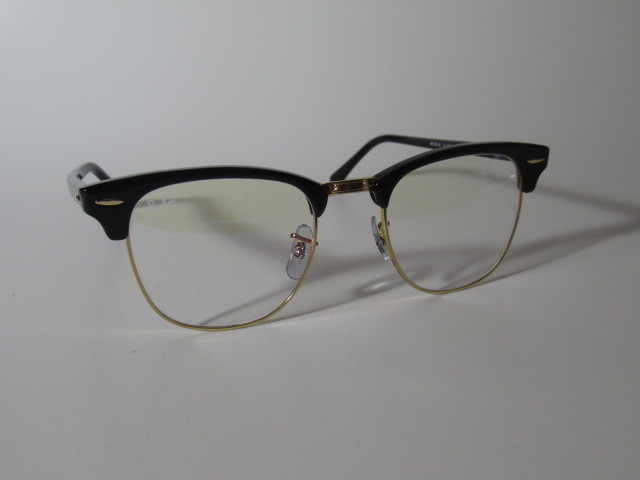 カット】 Ray-Ban - Ray-Ban レイバン クラブマスター クリアレンズ