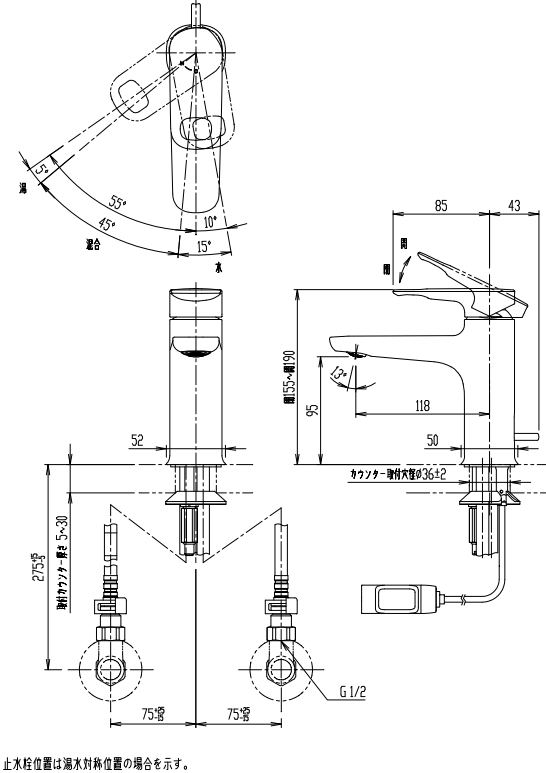 LIXIL・INAX（リクシル・イナックス）シングルレバー混合水栓 LF-YD340SY/SNI シャインニッケル | sweatreno.com