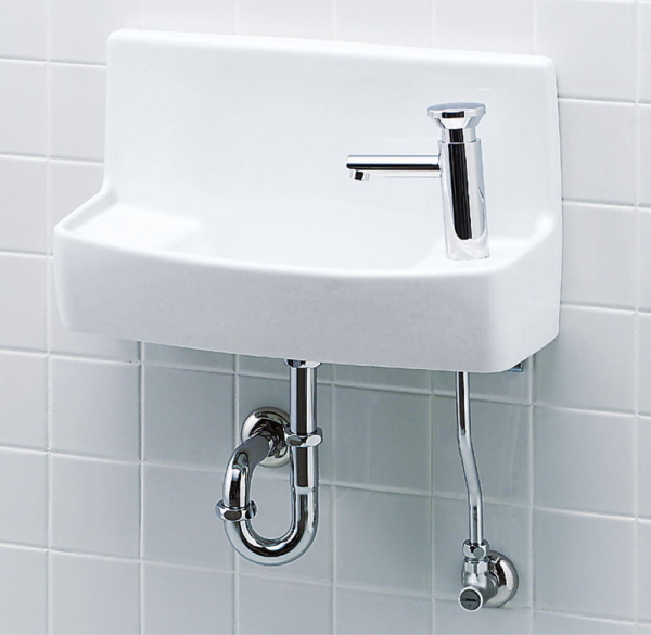 省スペース壁付手洗器　セルフストップ水栓付　LIXIL・INAX(リクシル・イナックス)　L-A74PC_画像2