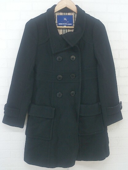 □ BURBERRY BLUE LABEL バーバリー アンゴラ混 ノバチェック 長袖