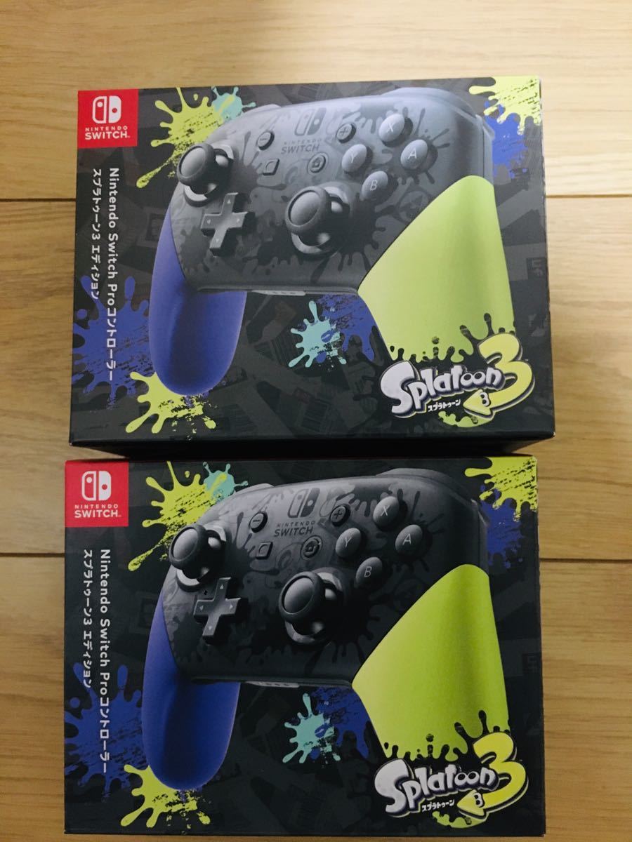 コントローラー 【新品未開封】スプラトゥーン3 Proコントローラー ×2 オンラインストア通販店 【未使用】プロコン & 【開封済】スプラトゥーン3 家庭用ゲームソフト