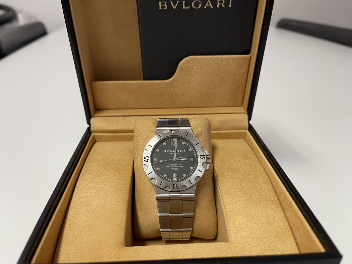 BVLGARI ブルガリ　ディアゴノ　スクーバ　SD38S 稼働　良品_画像4