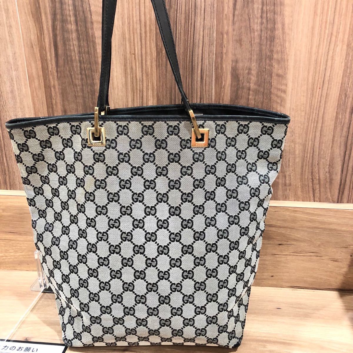 GUCCI グッチ GGキャンバス トートバッグ ショルダーバッグ