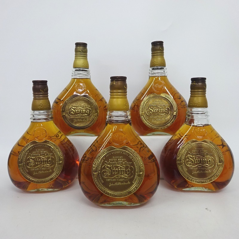 ジョニーウォーカー スウィング 5本セット 750/760ml 箱なし bprsubang.com