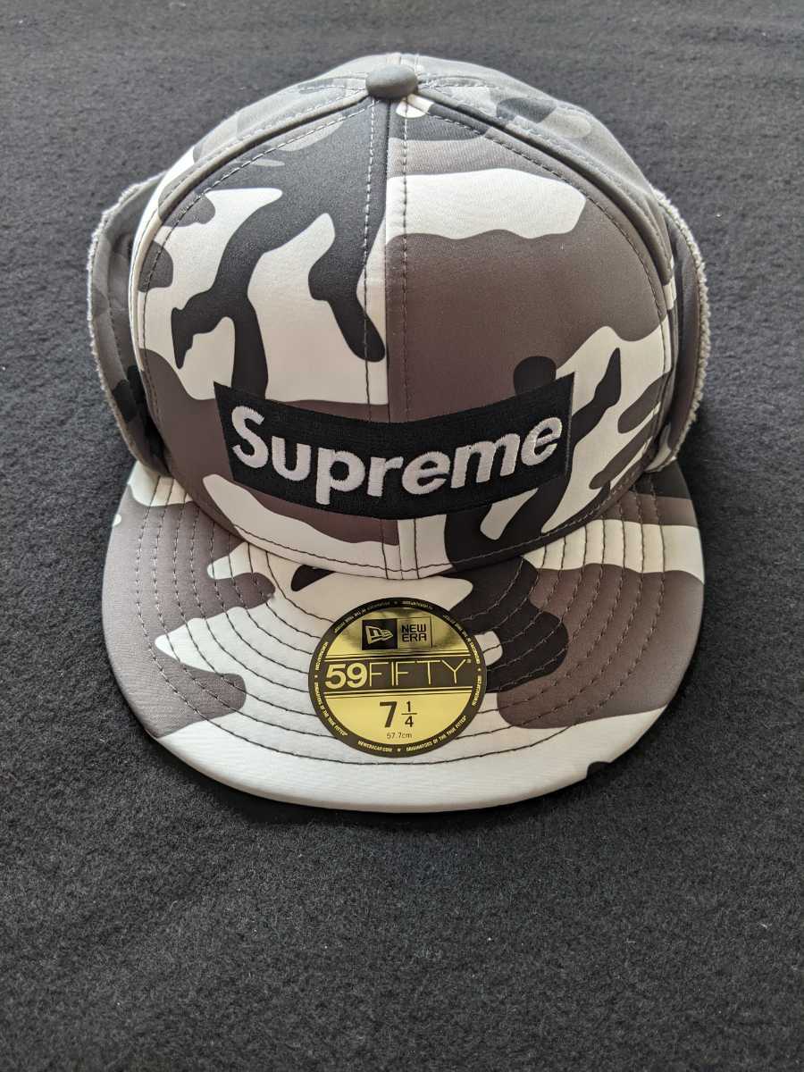 SUPREME　20AW WINDSTOPPER Earflap Box Logo New Era　キャップ　帽子　白色　黒色　灰色　迷彩　カモフラ　即決　シュプリーム