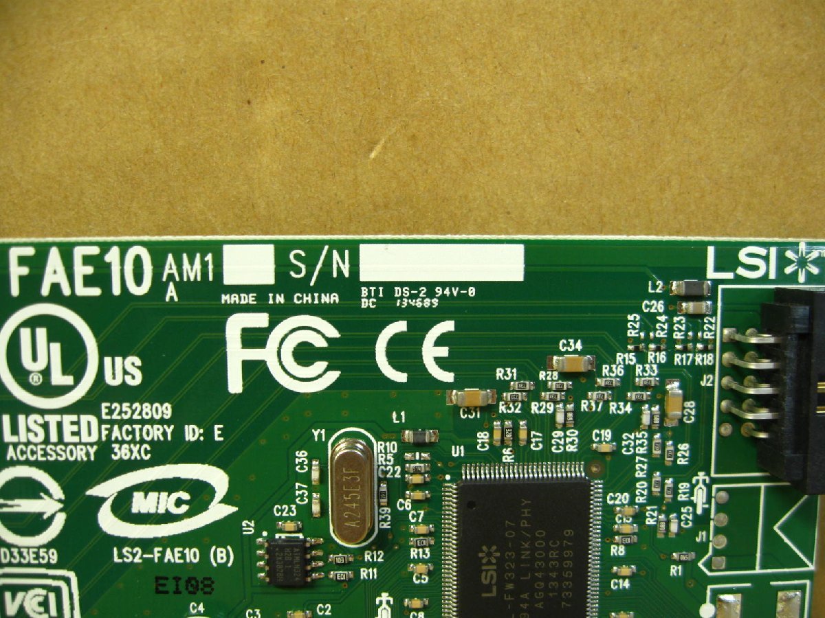 vLSI FAE10 двойной порт FireWire400(IEEE1394) расширение карта PCI б/у DELL CN-0H924H