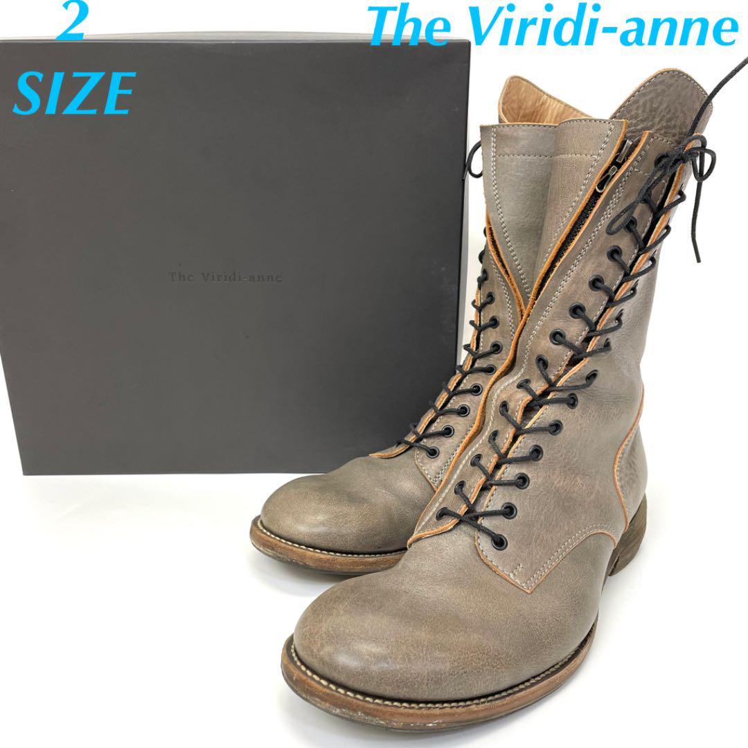 The Viridi-anne 箱付き美品 レースアップレザーブーツ B4365-