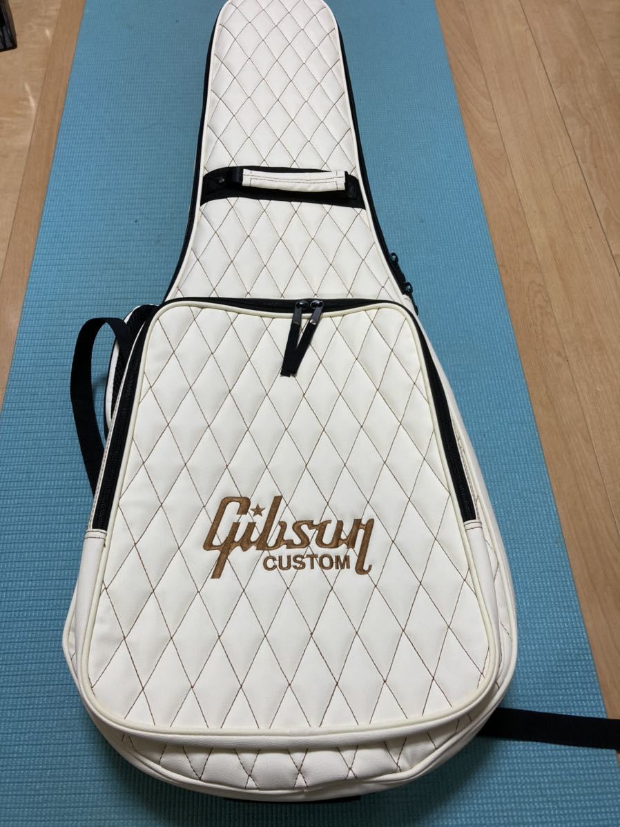 Gibson ギブソン 非売品 ギグバッグ セミハードケース ギターケース 白-