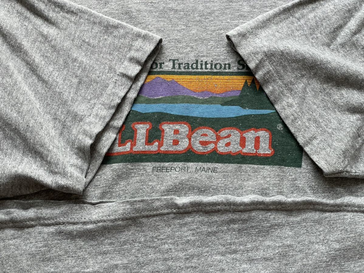 激レア！80s チャンピオンx L.L.Bean Tシャツ グレー杢 XL エルエルビーン_画像8