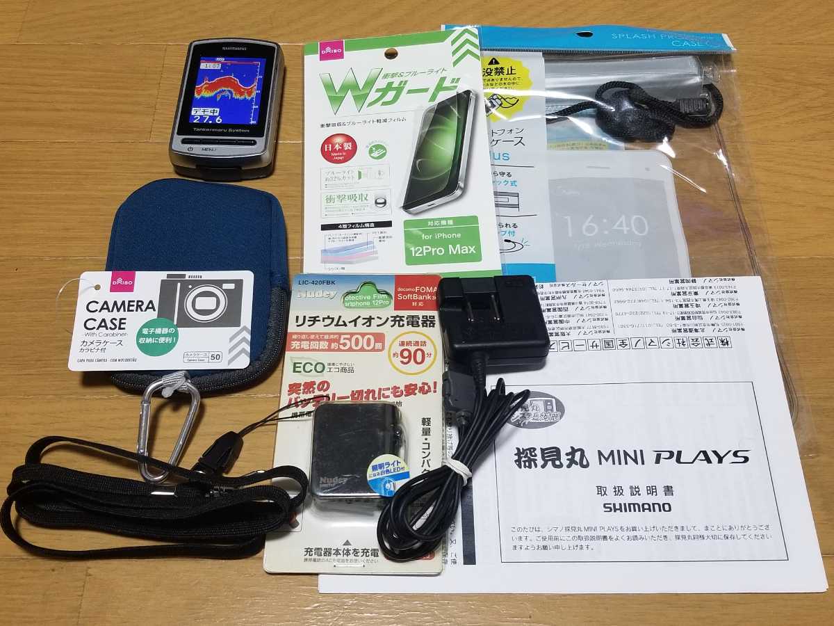 シマノ 探見丸ミニプレイズ 付属品多数 魚群探知機(シマノ)|売買され としたセレクトショップ シマノ 探見丸MINI PLAYS その他