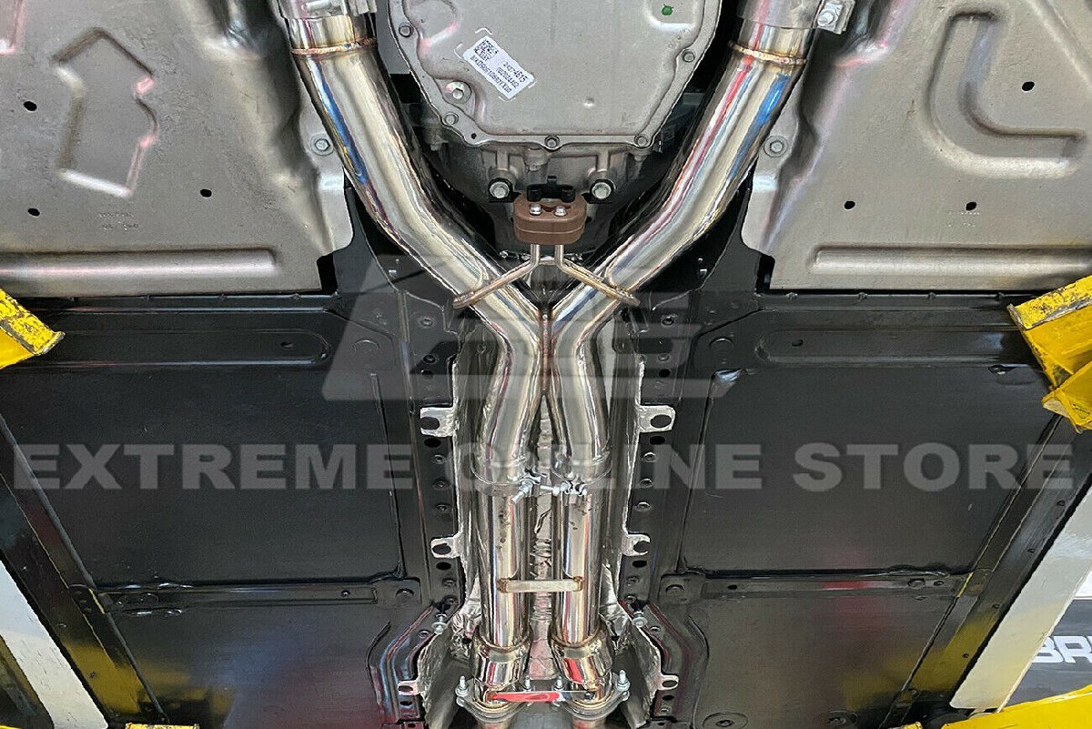 シボレー コルベット C7 14-19 Corvette C7 6.2L V8 USA Performance X-Pipe Mid Pipe Xパイプの画像3