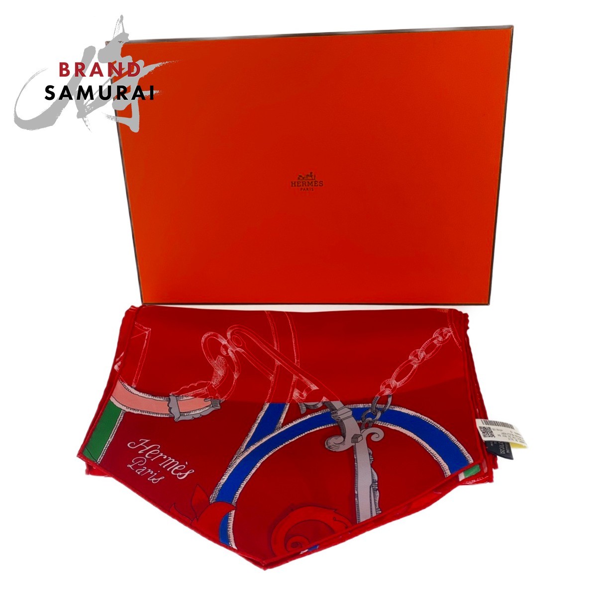 新品未使用 HERMES エルメス マキシツイリー 帝王学 レッド シルク