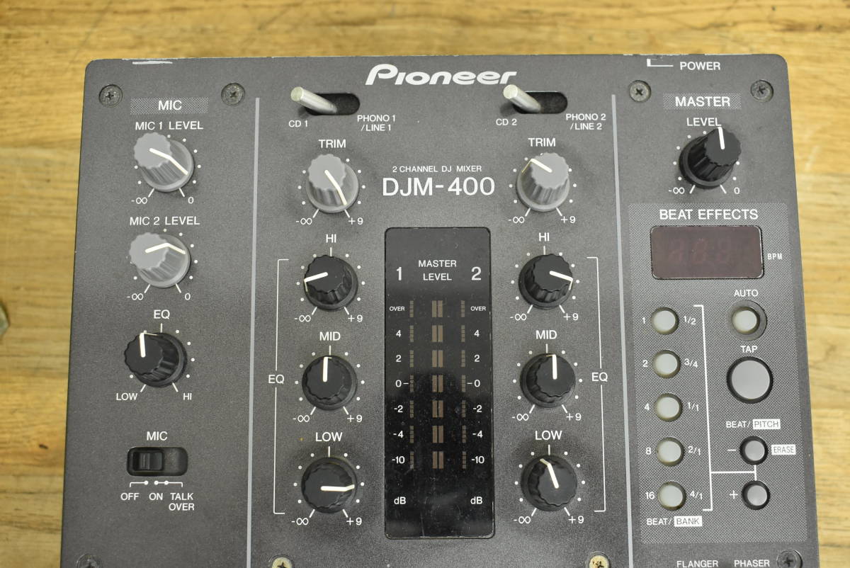 pioneer/パイオニア 2チャンネル DJミキサー DJM-400 DJ機材 音響機材