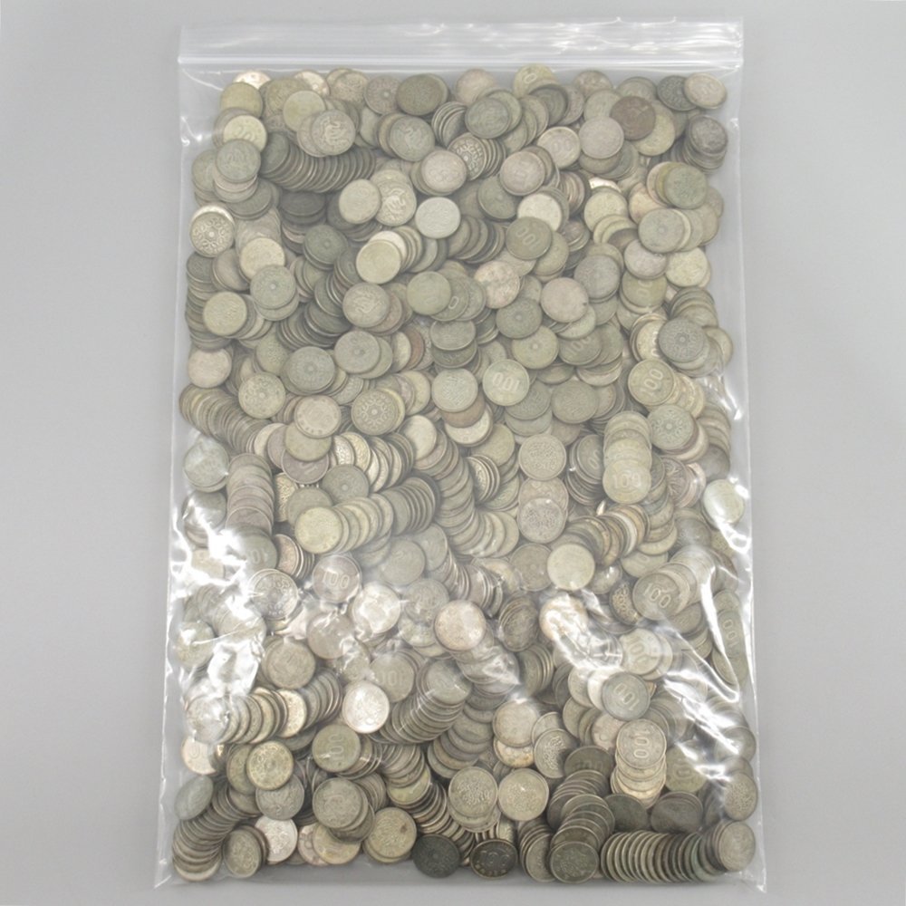 稲穂・鳳凰・東京五輪 100円銀貨 1438枚まとめ 総重量:約6.9kg 百円/稲