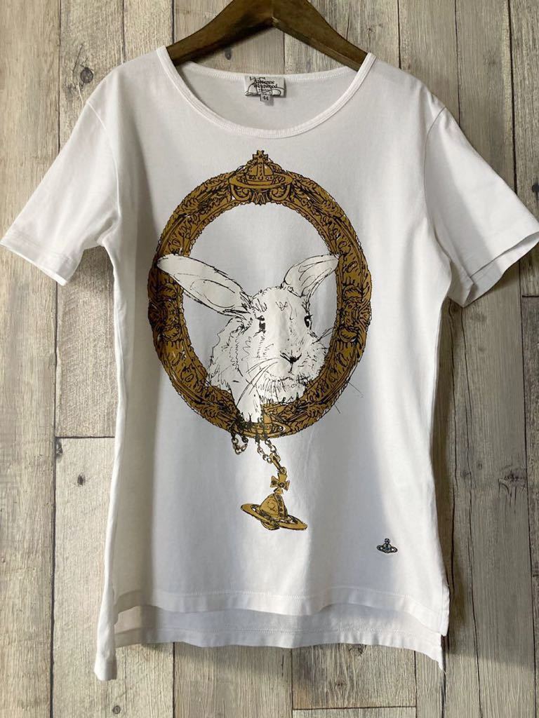 ●Vivienne Westwood● MAN バニーインフレーム 半袖 Tシャツ オーブ ウサギ メンズ 44 ユニセックス  ヴィヴィアンウエストウッド ビビアン