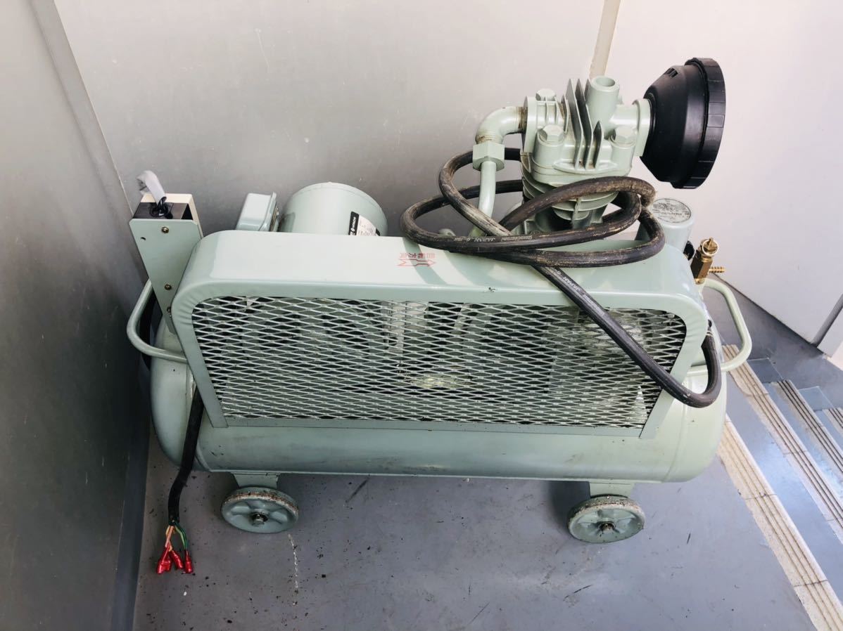 日立コンプレッサー 200v タンク50L 三相 ベビコン 引取限定 エア