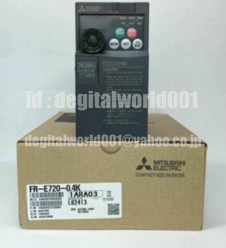 新品◇可◇東京発 MITSUBISHI/三菱電機 インバータ FR-E720-0.4K◇6