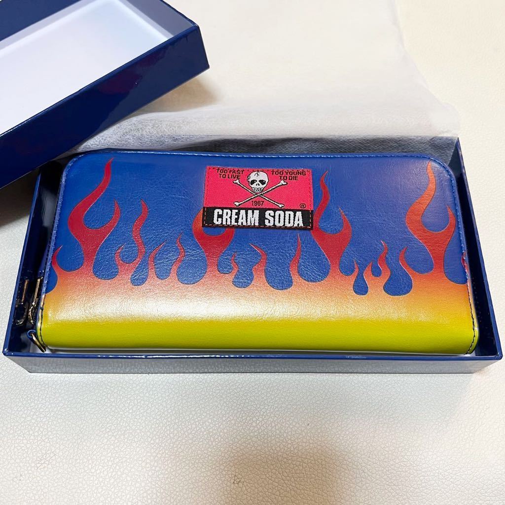 人気特価 完売品 クリームソーダ cream soda ラウンドファスナー 財布