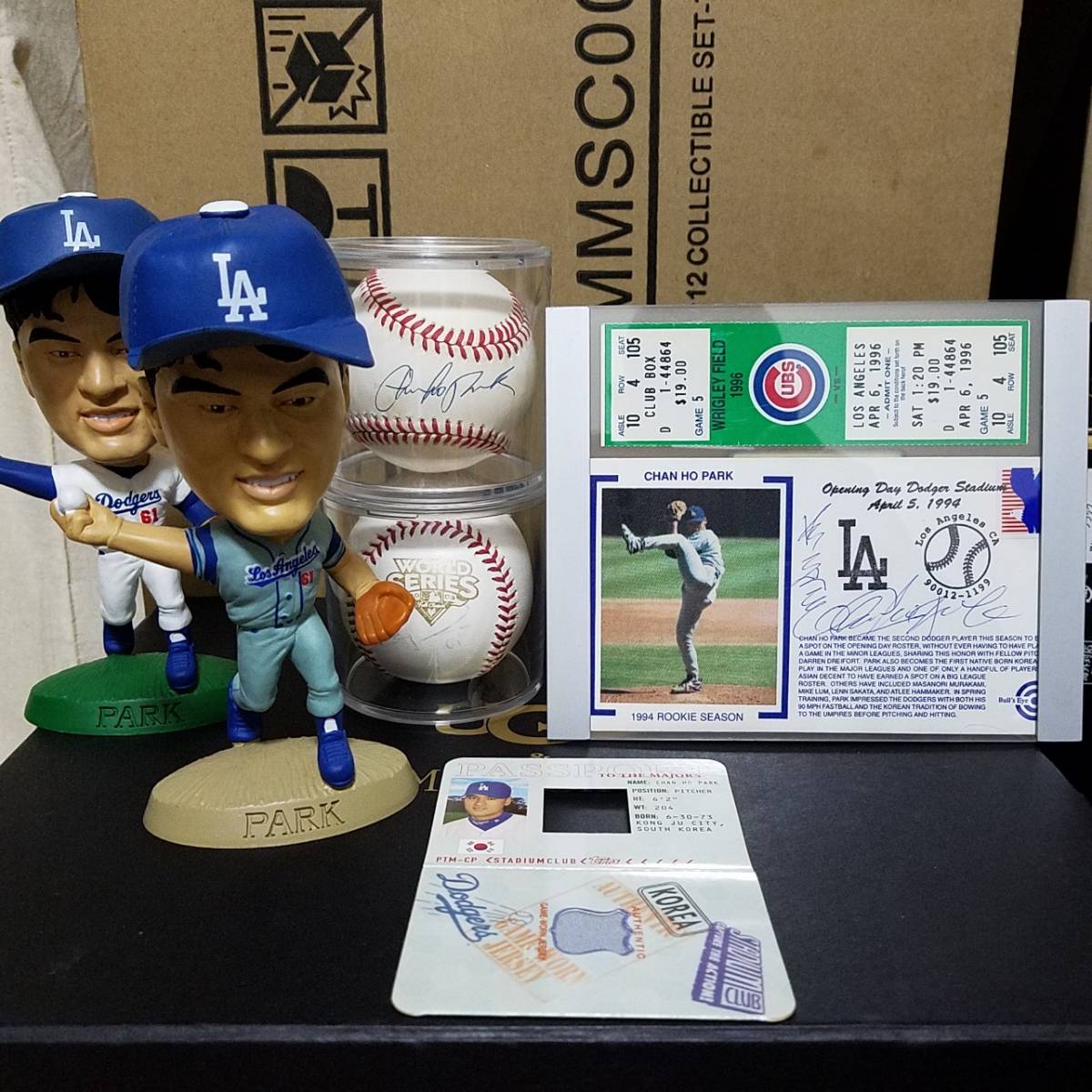 超激レア 入手不可！MLB park chan ho　パク・チャンホ/朴 賛浩　韓国語、英語同時サインCARD/初勝利TICKET/直筆サインボール2種類　など_画像1