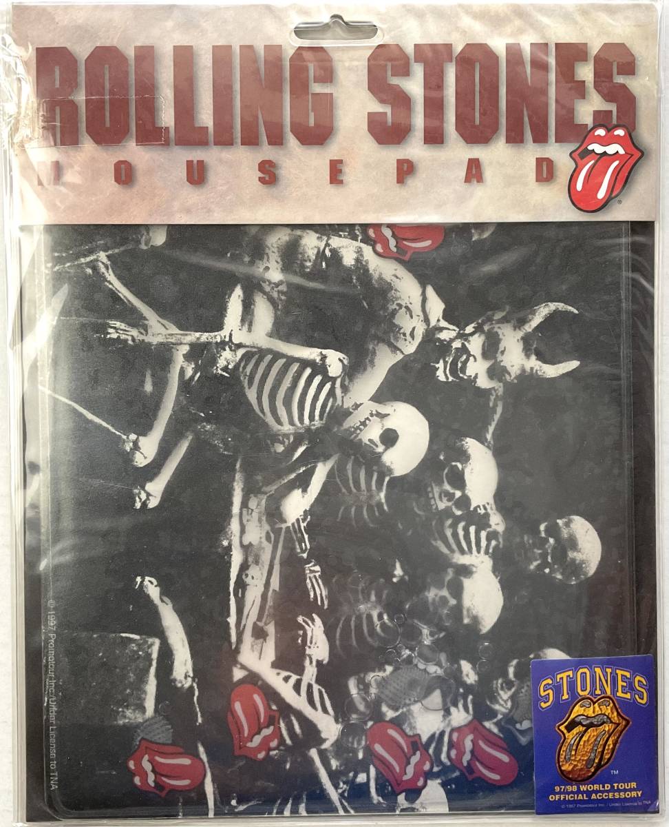 未開封 デッドストック新品 ROLLING STONES Mouse Pad WORLD TOUR OFFICIAL ACCESSORY ローリングストーンズ マウスパッド 正規 入手困難_画像2