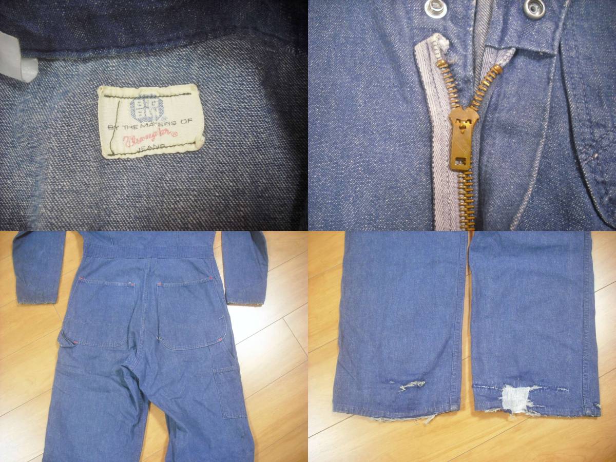 60\'S BIGBEN/Wrangler Denim комбинезон 38 Vintage товар 