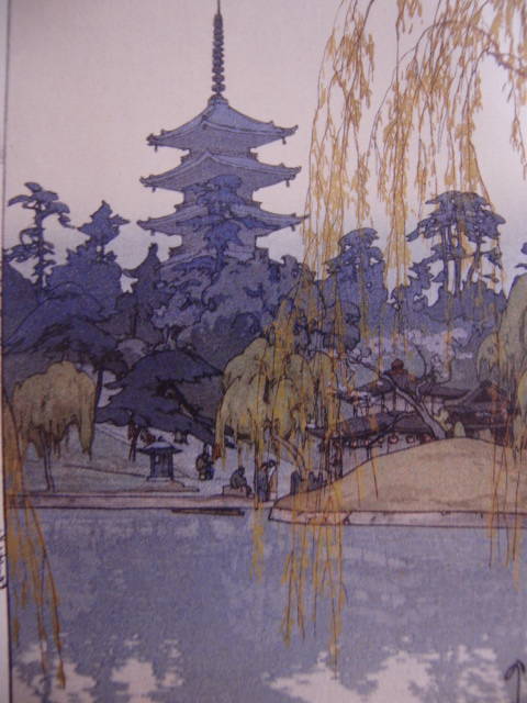 吉田博、【猿澤池】、希少な額装用画集より、美品、日本人画家、新品額装付 Yahoo!オークション - 吉田博 【猿澤池】 希少画集画 高級新品額