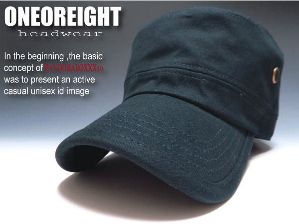 ONE OR EIGHT★スムースキャンバスワークキャップ【紺】新品
