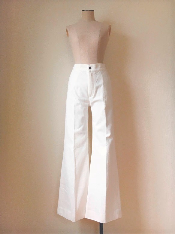 美品 CELINE フィービー期♡デニムワイドパンツ センタープレス 38-