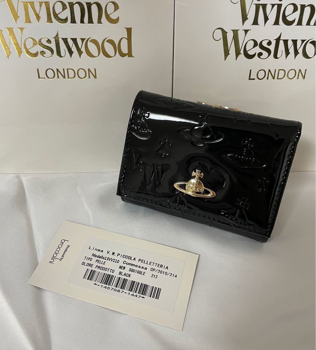 未使用♪ Vivienne Westwood エナメルがま口 二つ折り財布