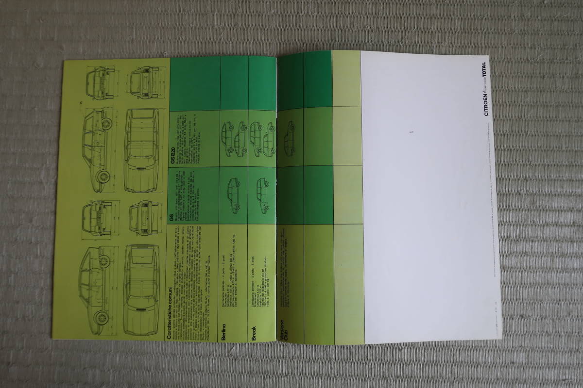  Citroen GS каталог книга@ страна specification ( возможно французский язык )CITROEN GS 1220