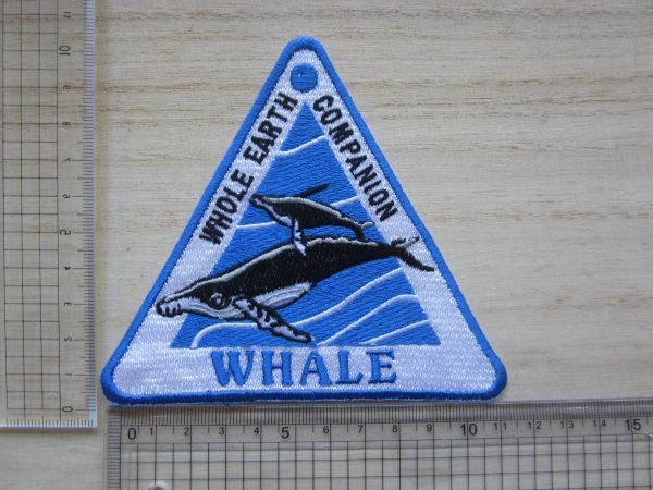 WHALE クジラ WHOLE EARTH COMPANION ワッペン/ビンテージ 海 自然 エコ ② 32_画像7