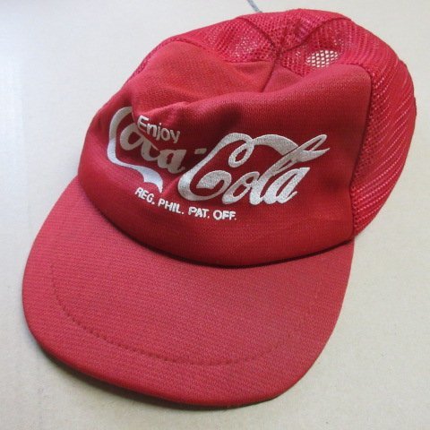  Coca Cola CAP hat red child American Casual old clothes sy2454