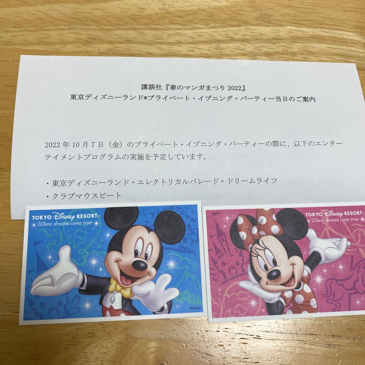 講談社 プライベートイブニングパーティー ペア招待 東京