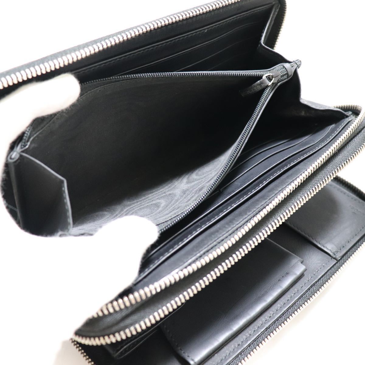 1円【極美品・定価24万】GUCCI グッチ GG シマレザー オーガナイザー