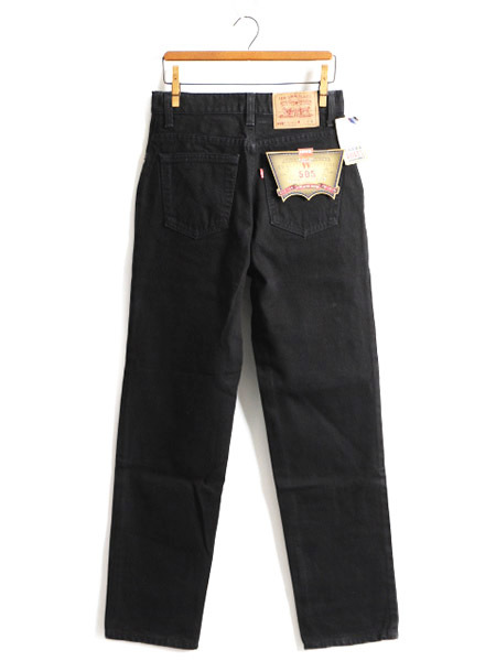 男性に人気! タグ付き 新品 デッドストック 90s USA製 Levis 505 ブラック デニム パンツ レディース S 程/ リーバイス ジーンズ ジーパン ストレート d リーバイス 男性に人気! タグ付き 新品 デッドストック 90s USA製 Levis 505 ブラック デニム パンツ レディース S 程/ リーバイス ジーンズ ジーパン ストレート d リーバイス