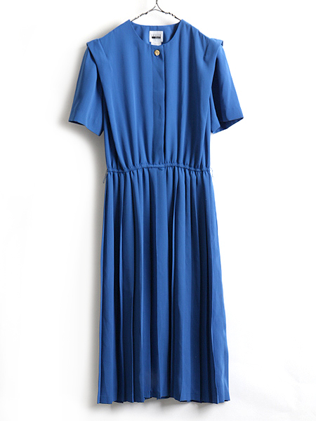 【1着でも送料無料】 12 レディース ( ワンピース プリーツ マキシ丈 半袖 FAY LESLIE ☆ 90s L 抜け感 ロイヤルブルー 無地 青 ワンピ ロング 古着 ) 程 Lサイズ 【1着でも送料無料】 12 レディース ( ワンピース プリーツ マキシ丈 半袖 FAY LESLIE ☆ 90s L 抜け感 ロイヤルブルー 無地 青 ワンピ ロング 古着 ) 程 Lサイズ