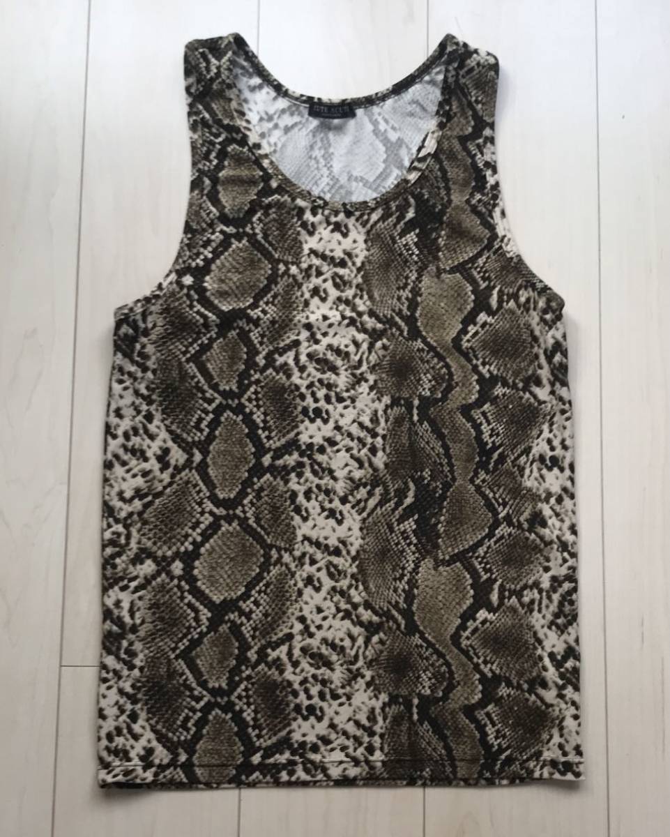  python . Sune -k snake tank top [ L ] lock taste tea Brown nylon series 