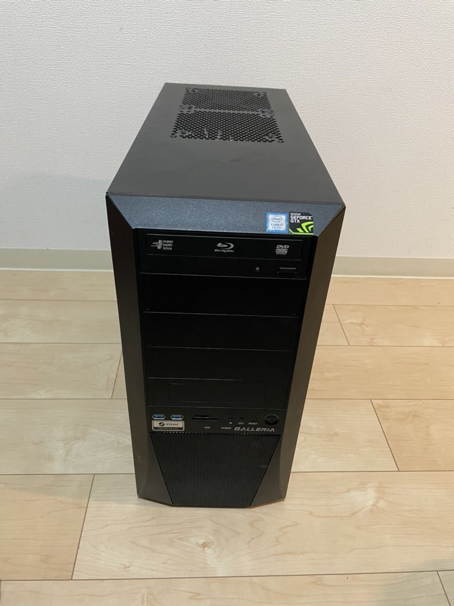 PC GALLERIA、Core i7-8700、メモリー8GB/グラボGEFORCE GTX 、PALiT