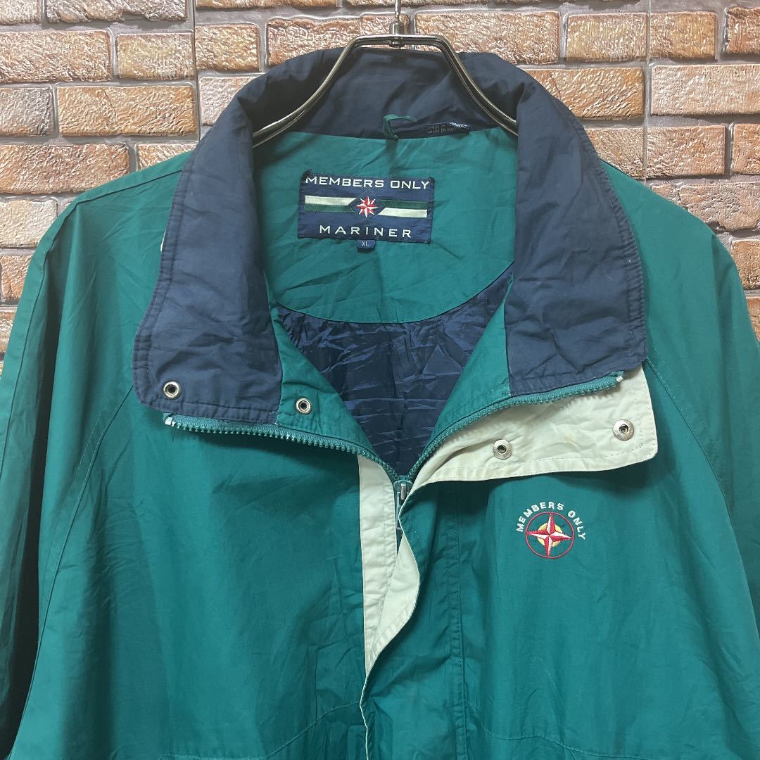 90s フルジップジャケット グリーン ビンテージ古着 MARINER スポーツ