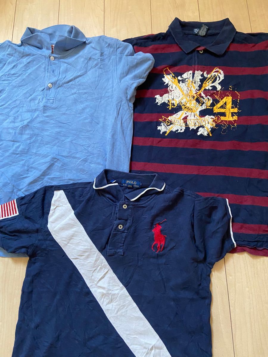 男の子服20点アメリカ製古着Tシャツ USA shirt x polo Lサイズ 大量セット ブランドTシャツ