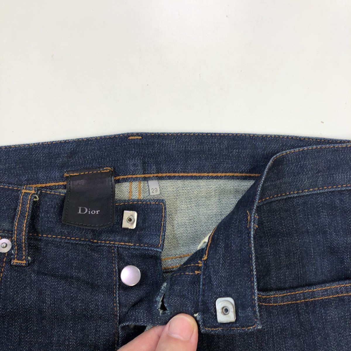 買い保障できる 29インチ DiorストレッチスキニーJ HOMME 黒 29インチ