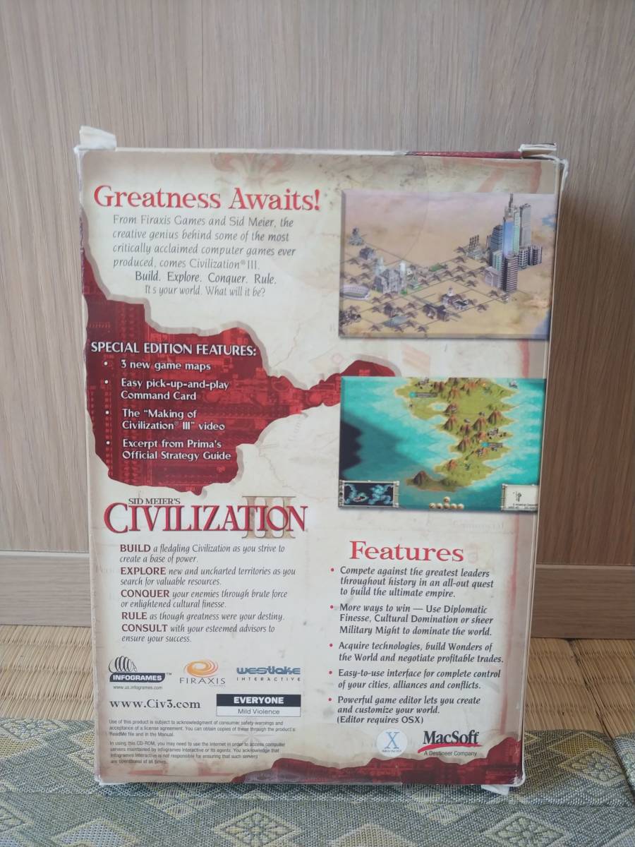 PC game Civilization 3 / Game of the Year Edition MAC