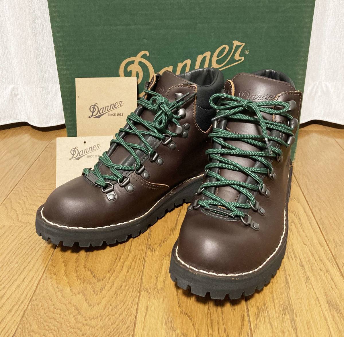 ラウンド 未使用☆[Danner] 定価52,800 ダナー ブラウン US7.5 レザー