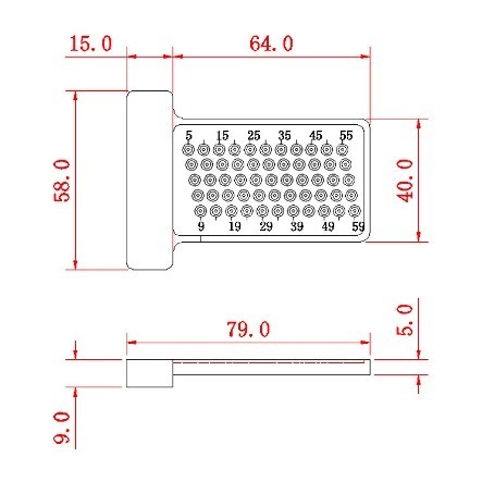 60 木工定規 ゲージ スコヤ 大工　測定　定規 工具 ケガキ　T型 便利 7_画像4