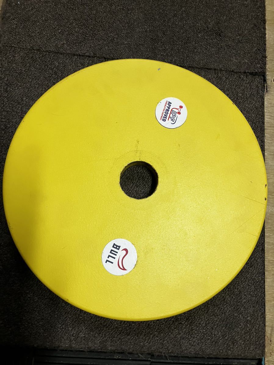 ○日本正規品○ BULL IPF公認パワーリフティングプレート 15kg