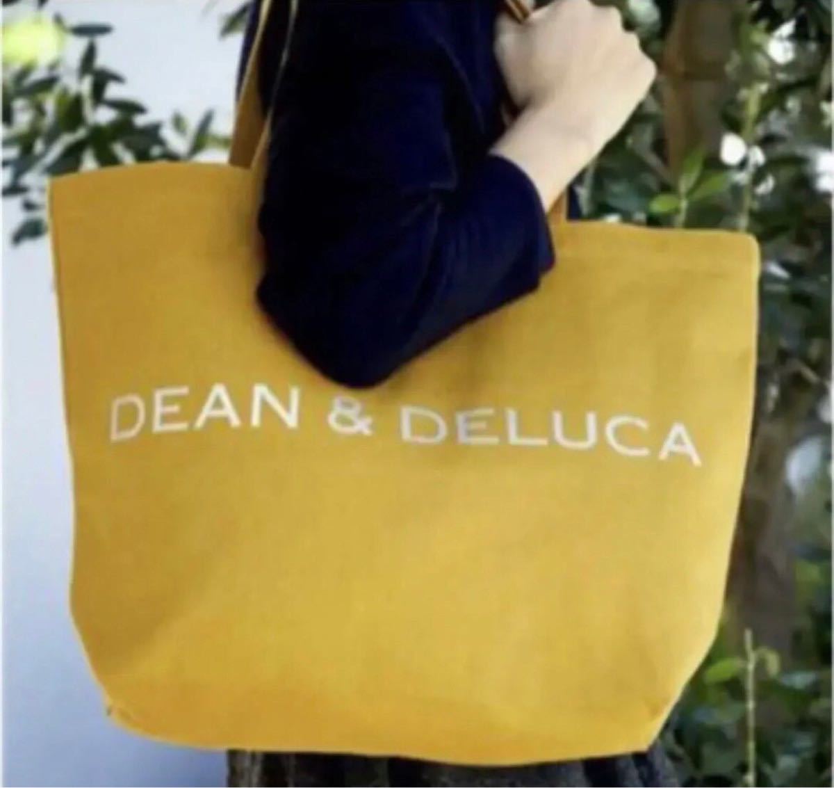 《本日限定SALE》DEAN & DELUCA トートバッグ  L  キャラメルイエロー エコバッグ 買い物バッグ