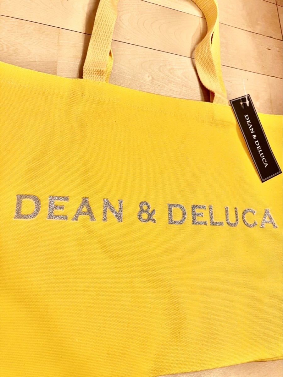 《本日限定SALE》DEAN & DELUCA トートバッグ  L  キャラメルイエロー エコバッグ 買い物バッグ